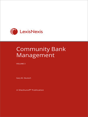 cover image of Community Bank Management